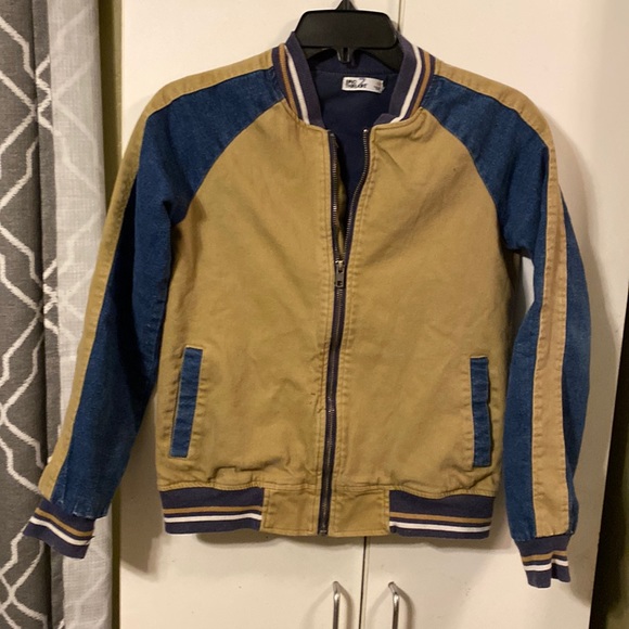 Epic Threads Varsity Style Skull W/Snake Boy Jacket (M) - Picture 2 of 5